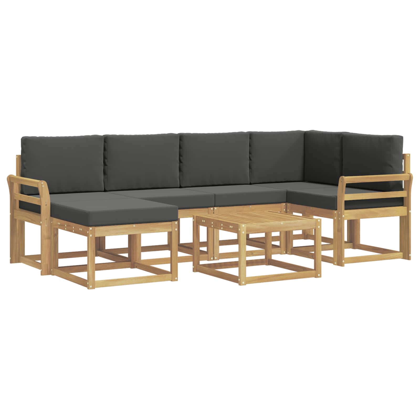 Ensemble de canapés d'extérieur 7 pcs Blanc et anthracite - XIOS