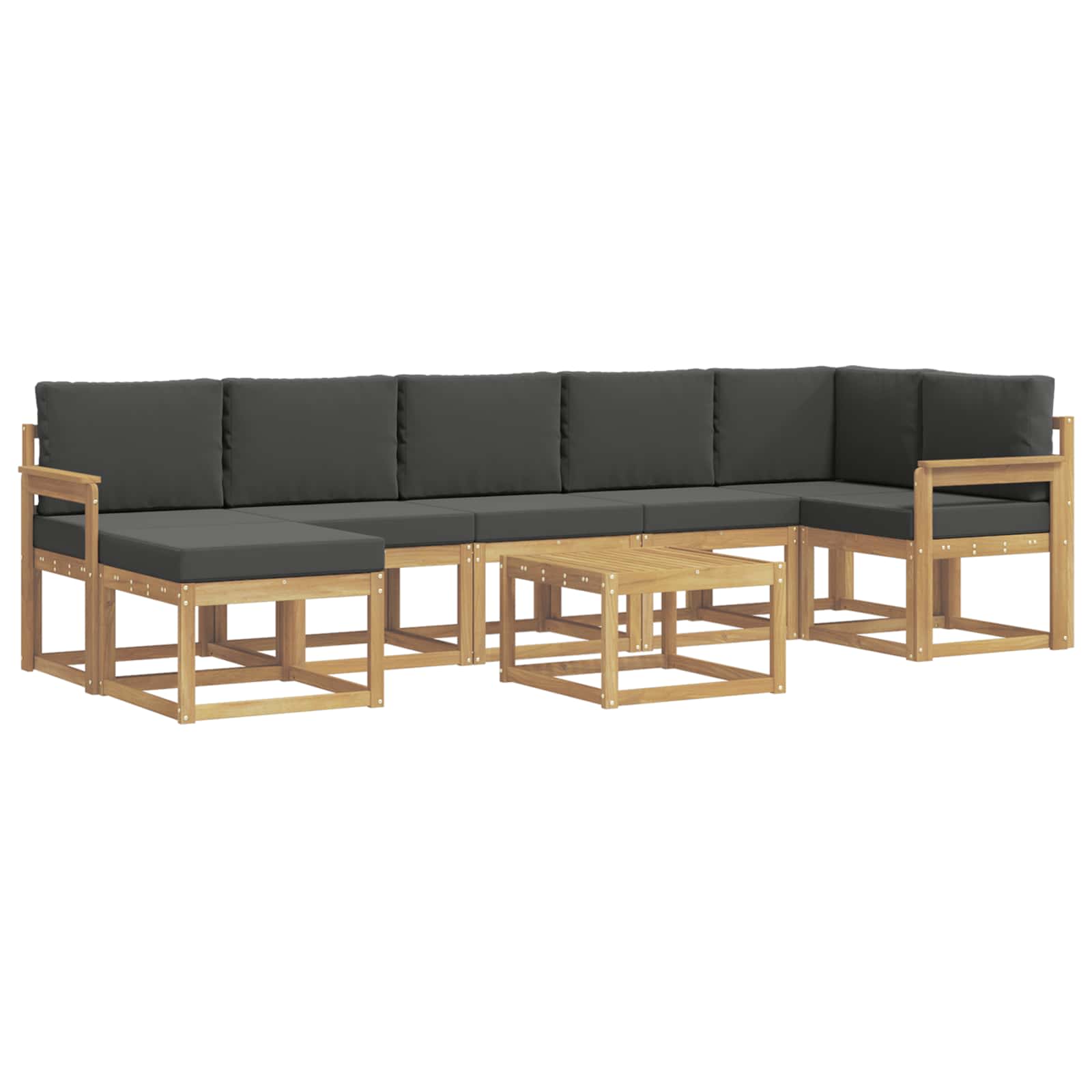 Ensemble de canapés d'extérieur 8 pcs Blanc et anthracite - XIOS