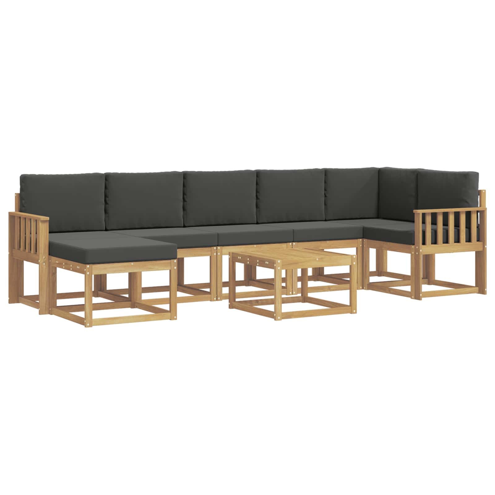 Ensemble de canapés d'extérieur 8 pcs Blanc et anthracite - XIOS