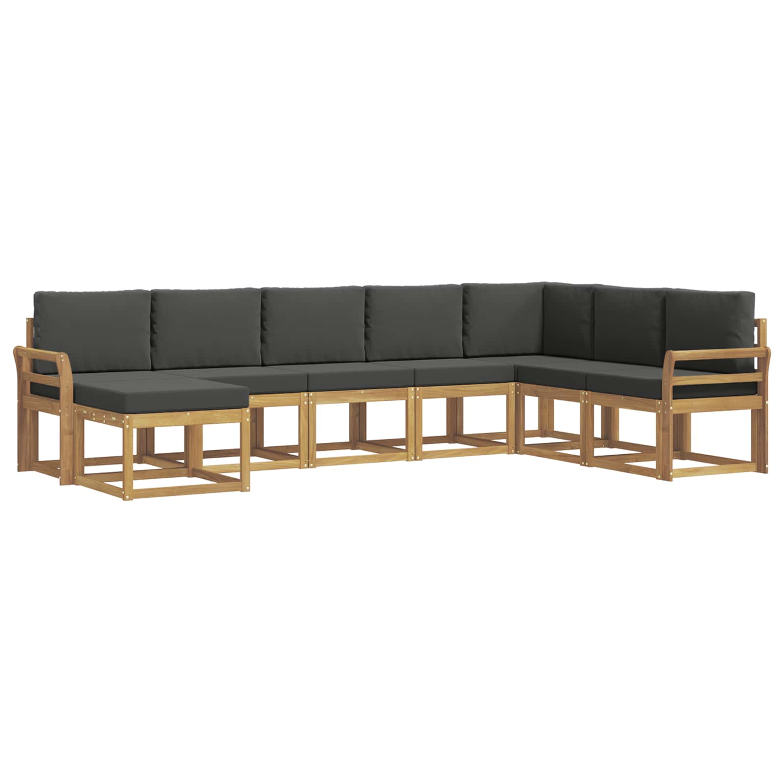 Ensemble de canapés d'extérieur 8 pcs Blanc et anthracite - XIOS