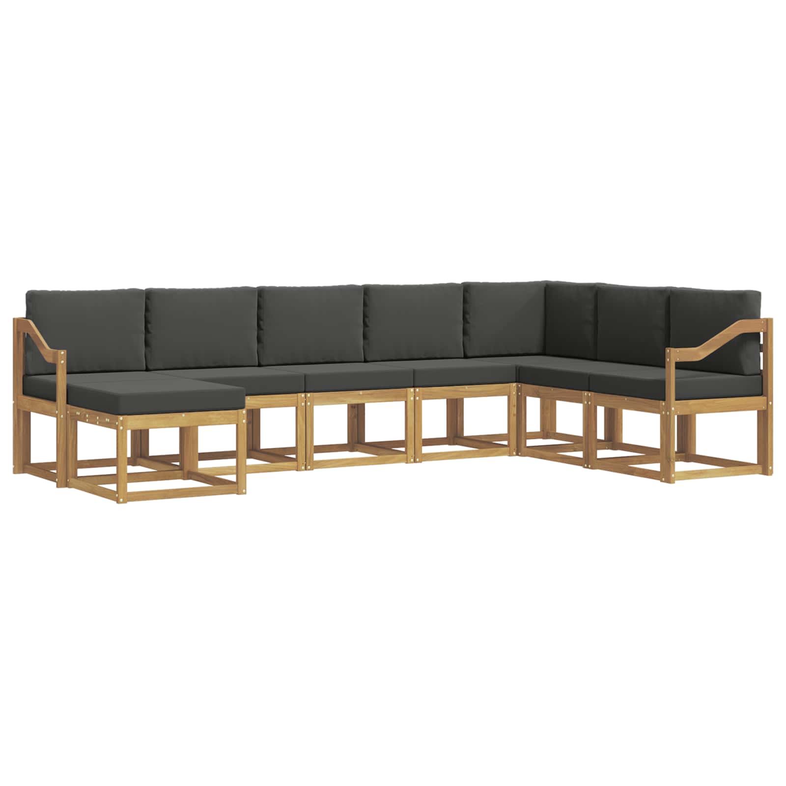 Ensemble de canapés d'extérieur 8 pcs Blanc et anthracite - XIOS
