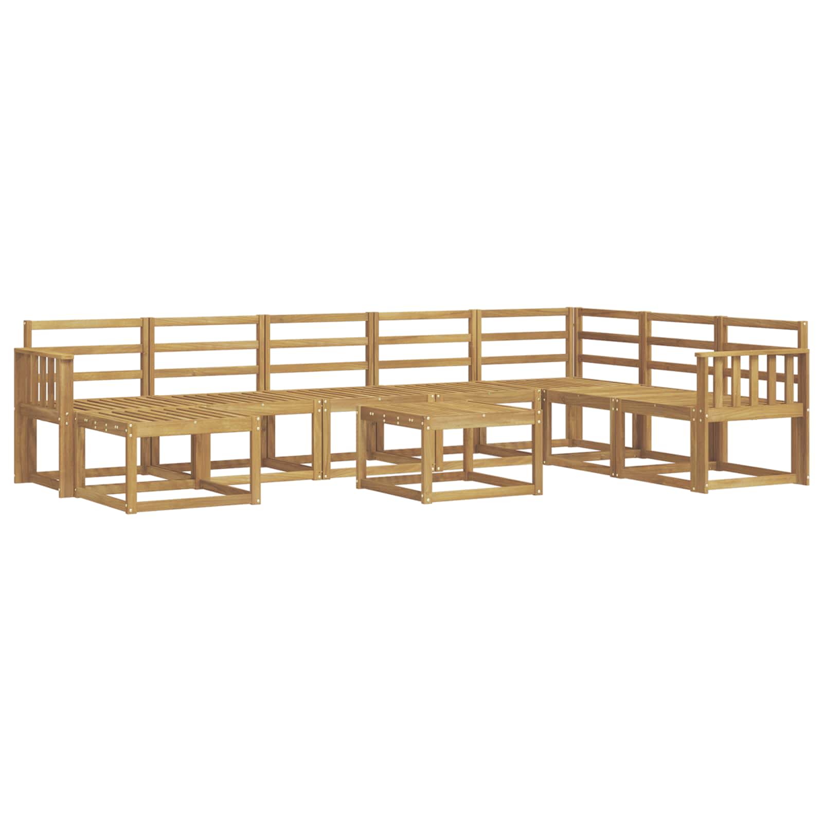 Ensemble de canapés d'extérieur 9 pcs Blanc - XIOS