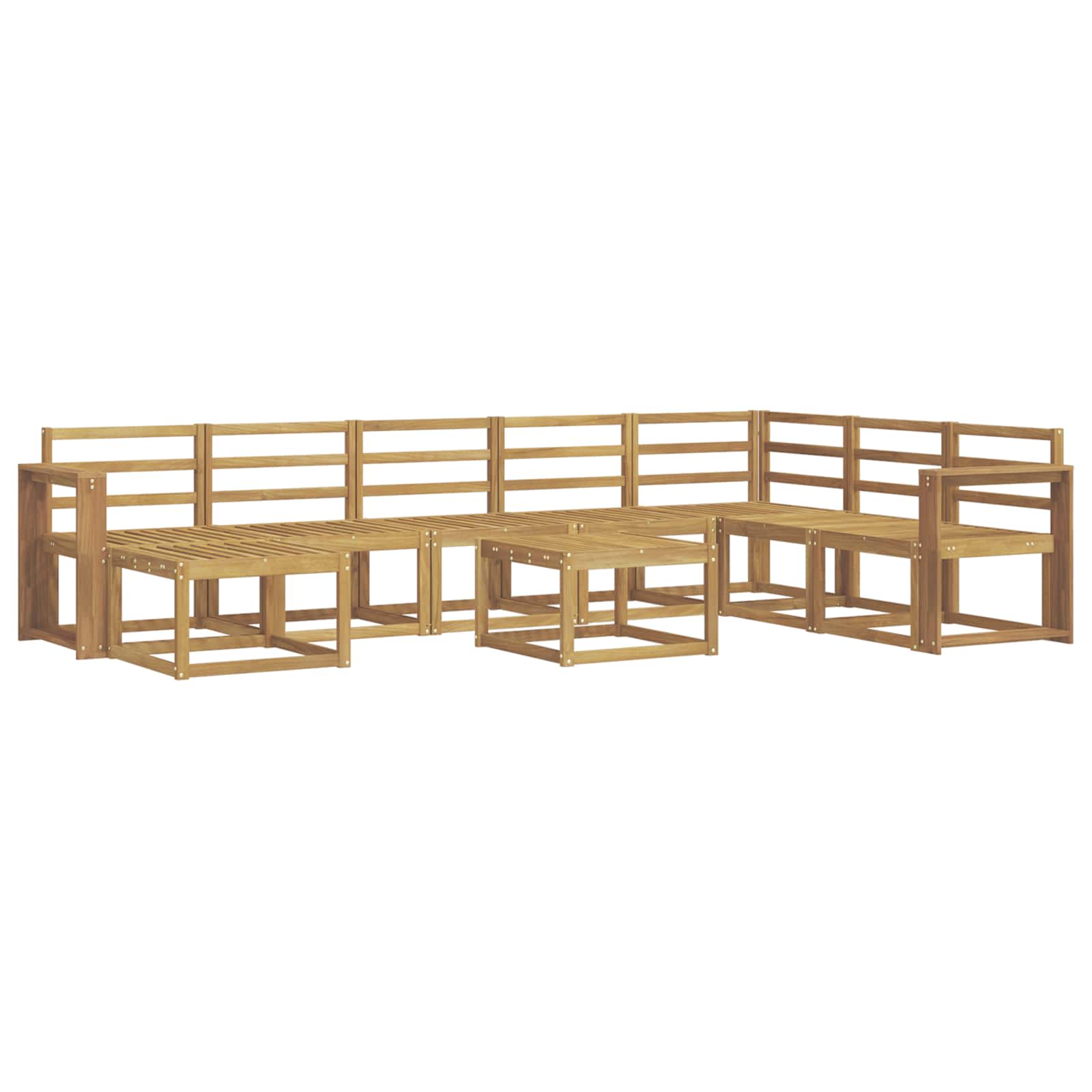 Ensemble de canapés d'extérieur 9 pcs Blanc - XIOS