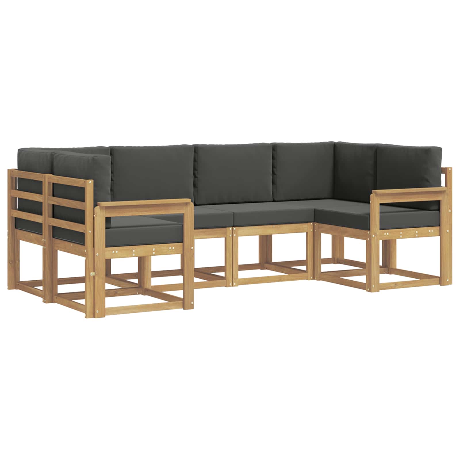 Ensemble de canapés d'extérieur 6 pcs Blanc et anthracite - XIOS