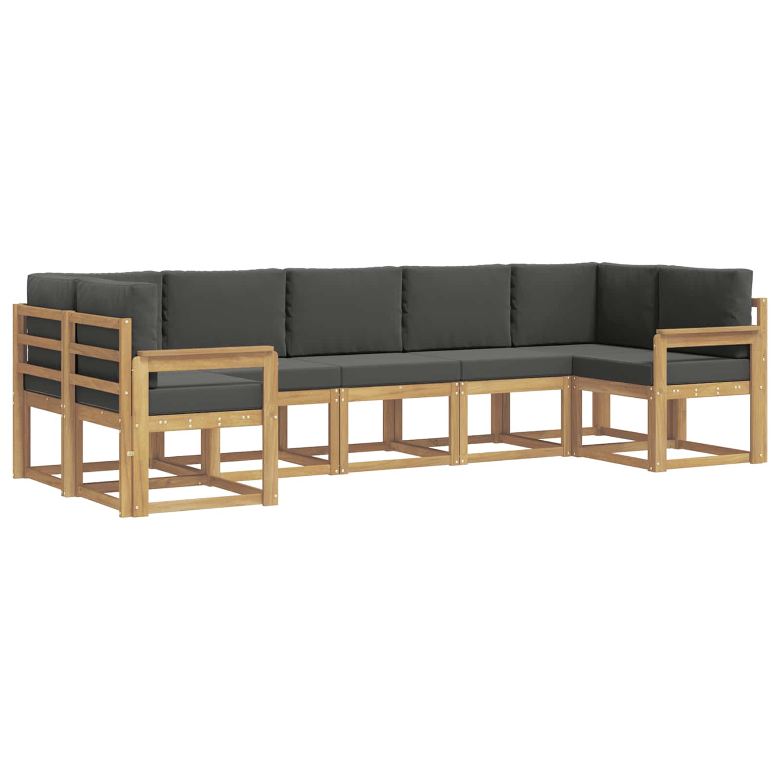 Ensemble de canapés d'extérieur 7 pcs Blanc et anthracite - XIOS
