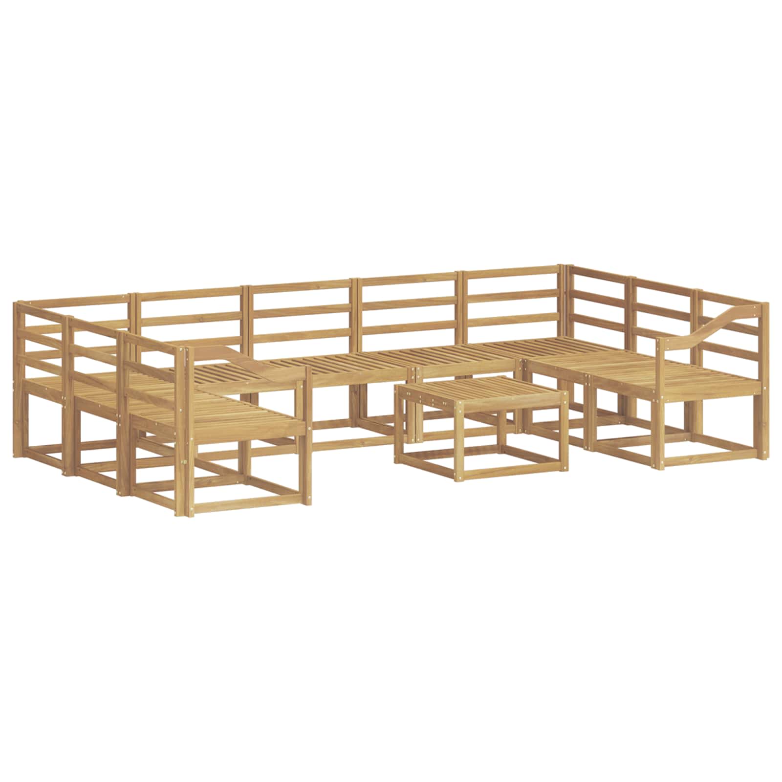 Ensemble de canapés d'extérieur 10 pcs Blanc - XIOS