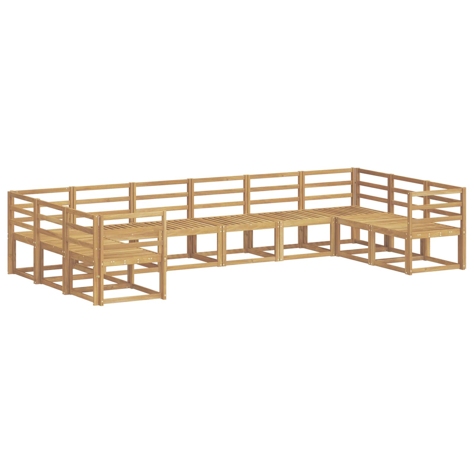 Ensemble de canapés d'extérieur 10 pcs Blanc - XIOS