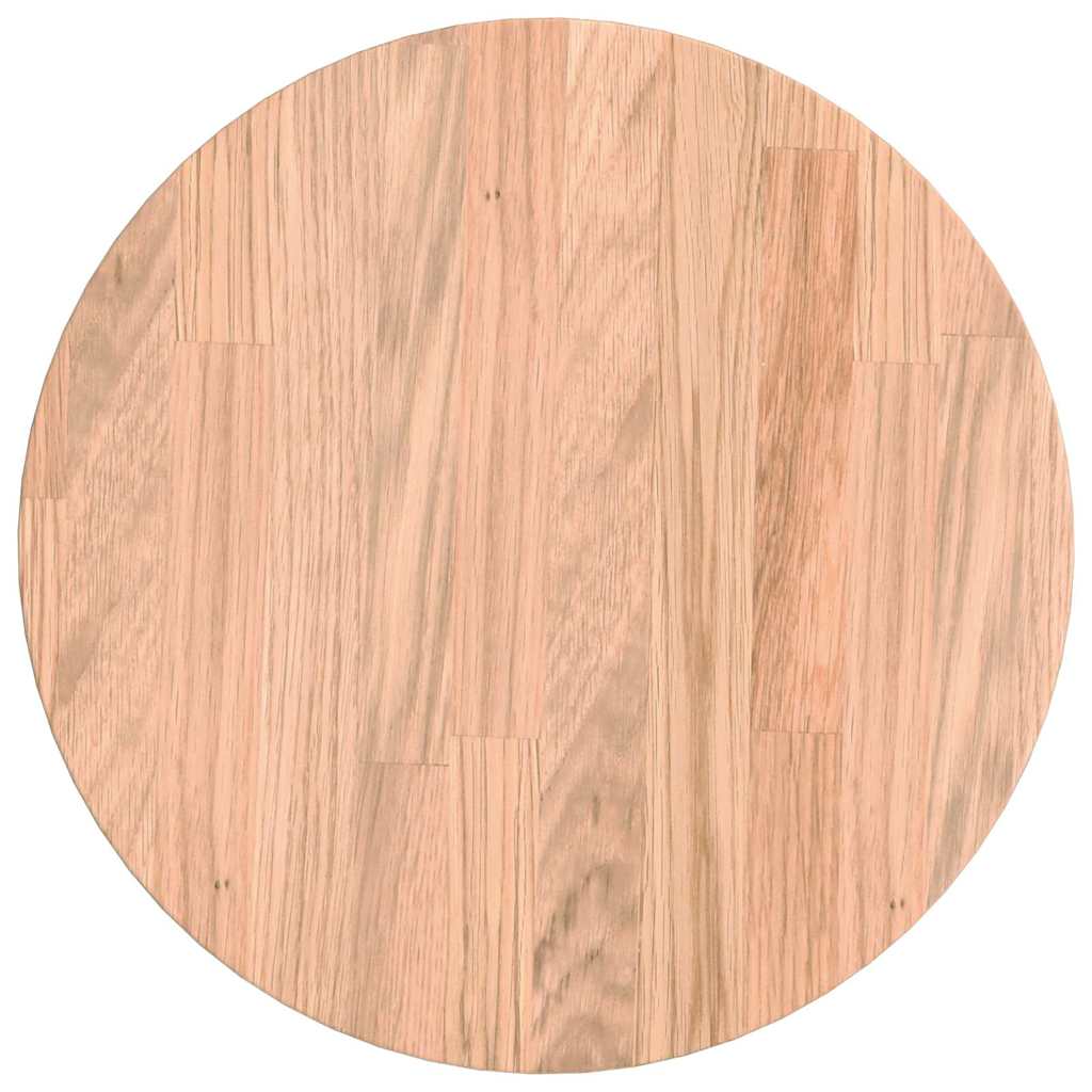 Plateau de table Marron clair Ø 30 x 2.5 cm Chêne massif - XIOS