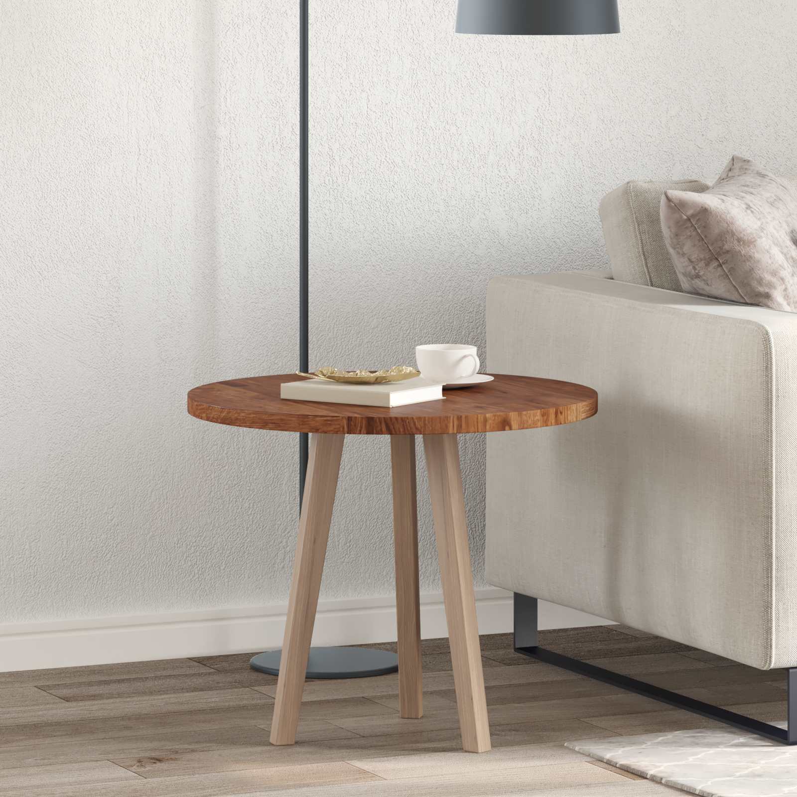 Plateau de table Marron Clair Ø 60 x 2,5 cm - XIOS