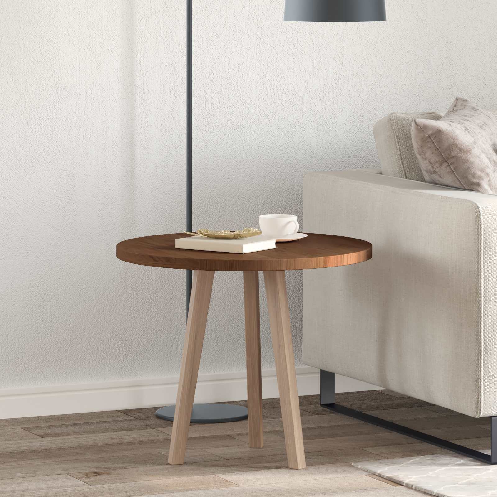 Plateau de table Marron foncé Ø 60 x 2,5 cm - XIOS