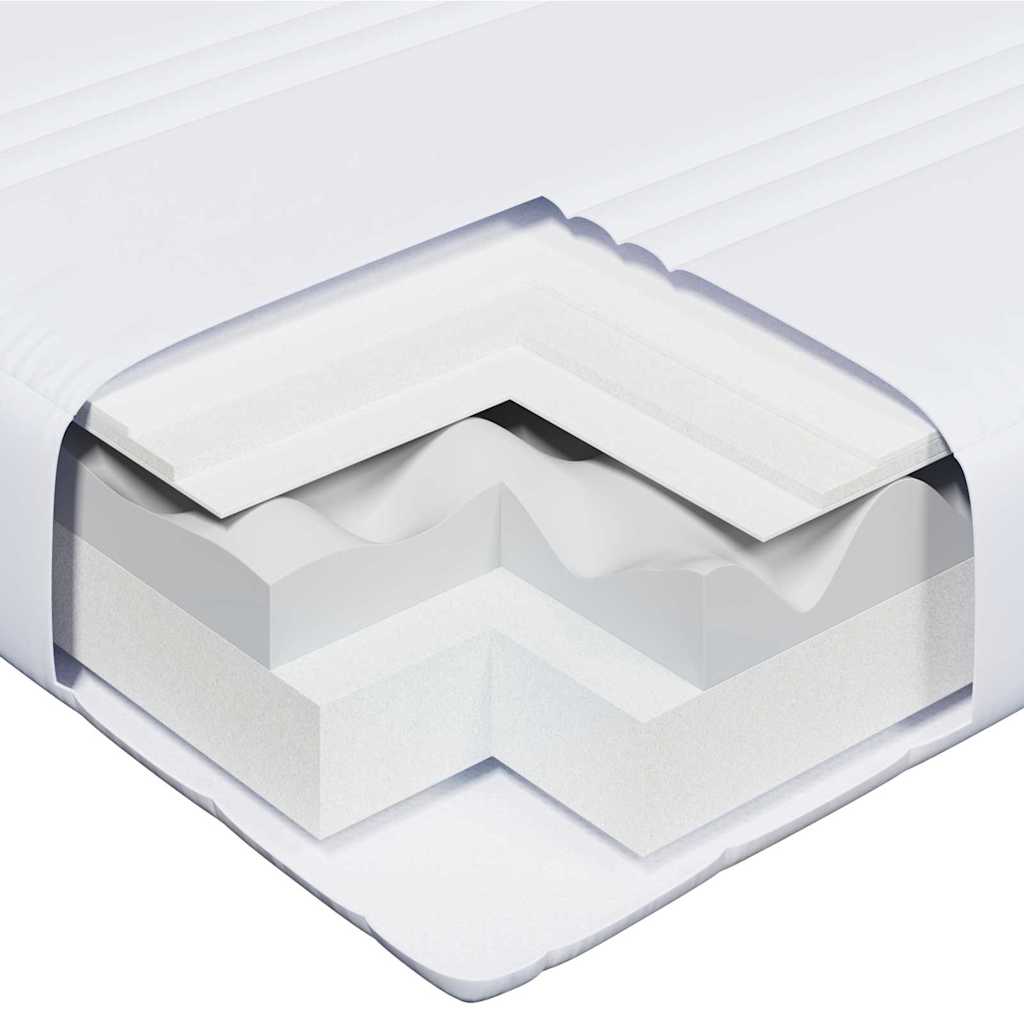 Matelas en mousse Blanc 80 x 200 cm tissu - XIOS