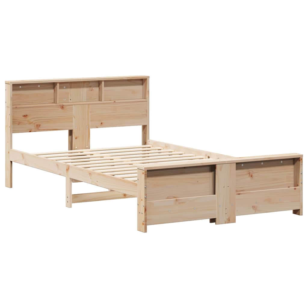 Cadre de lit Marron 120 x 200 cm Bois massif en pin - XIOS