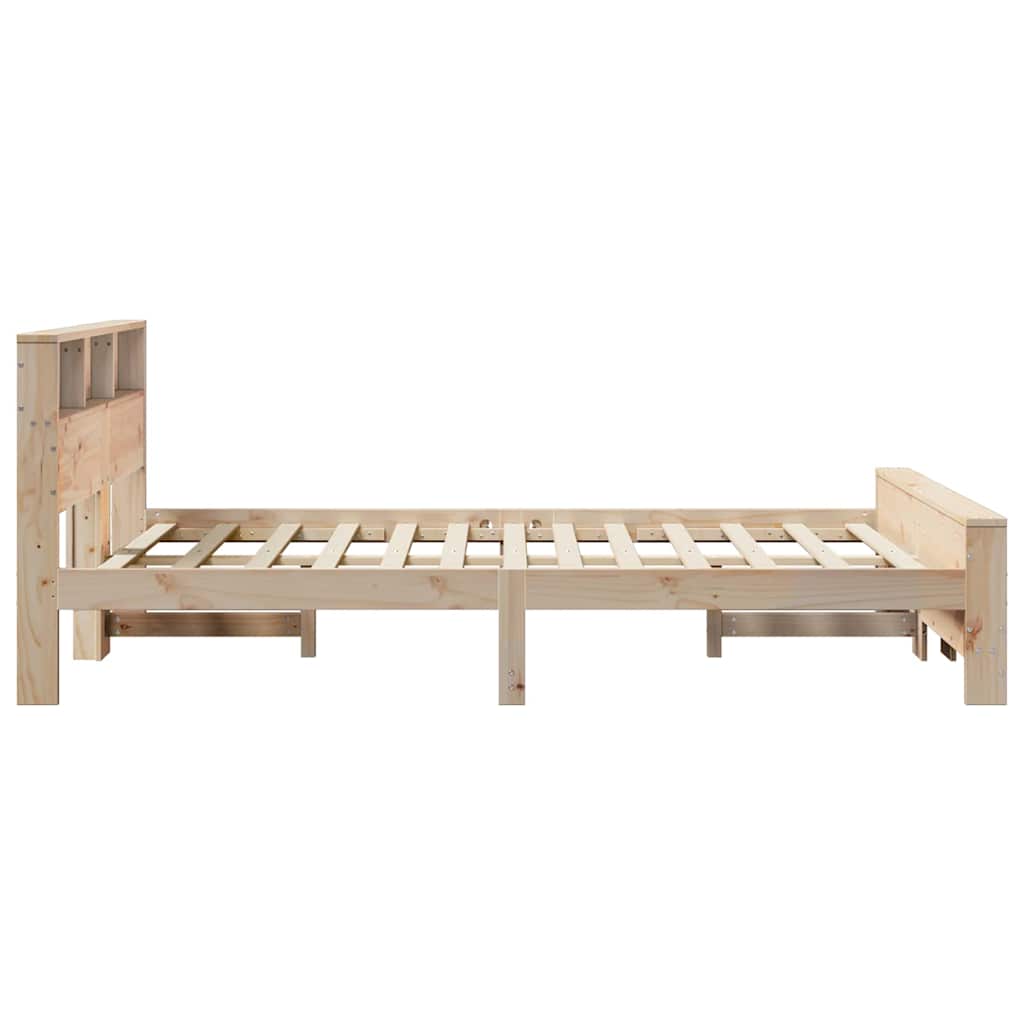 Cadre de lit Marron 120 x 200 cm Bois massif en pin - XIOS