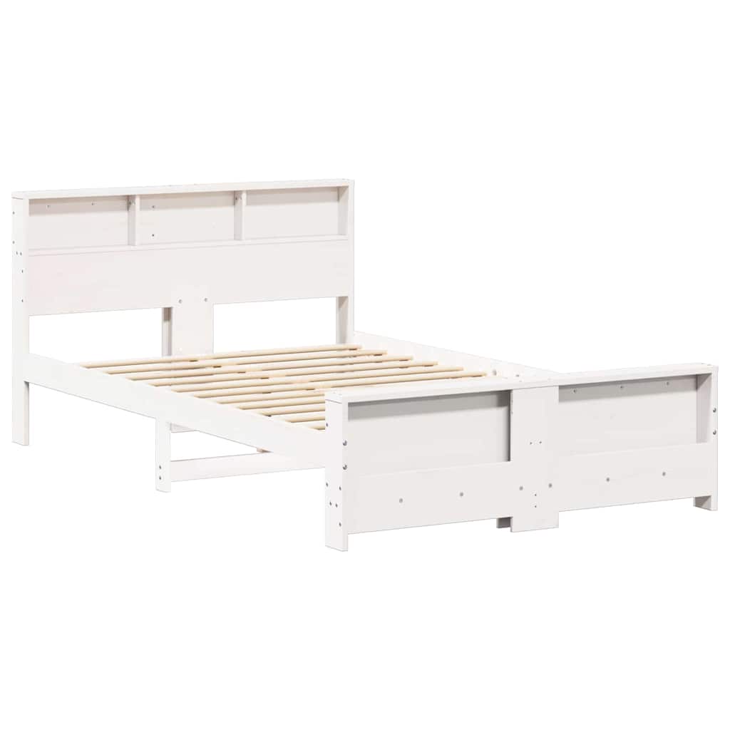 Cadre de lit Blanc 120 x 200 cm Bois massif en pin - XIOS
