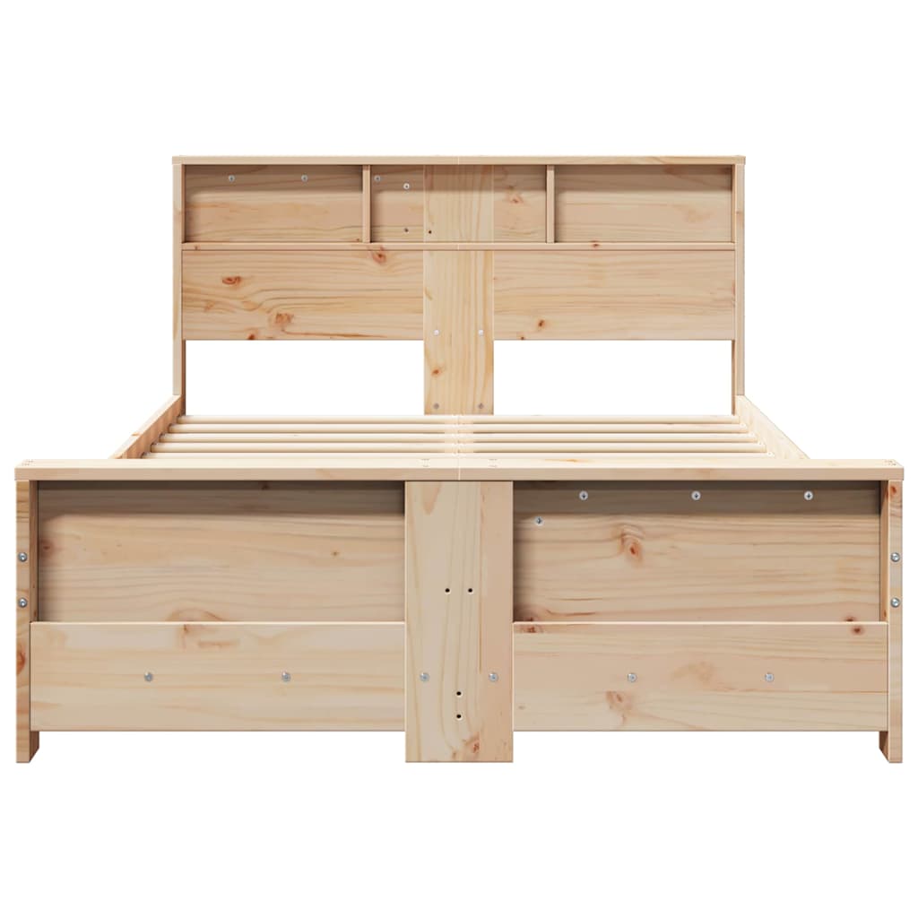 Cadre de lit Marron 120 x 190 cm Bois massif en pin - XIOS
