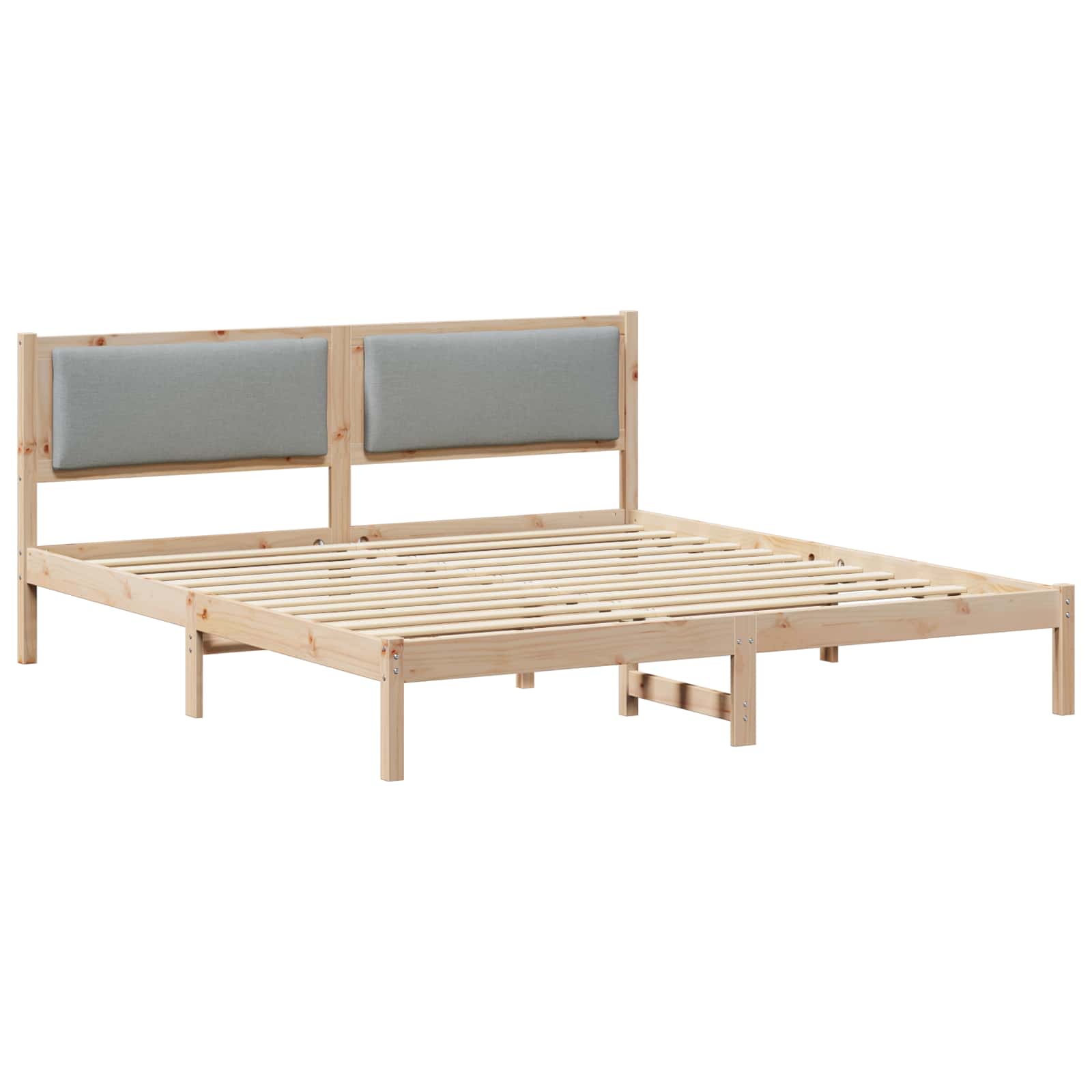 Cadre de lit Gris clair 180 x 200 cm Pin massif - XIOS