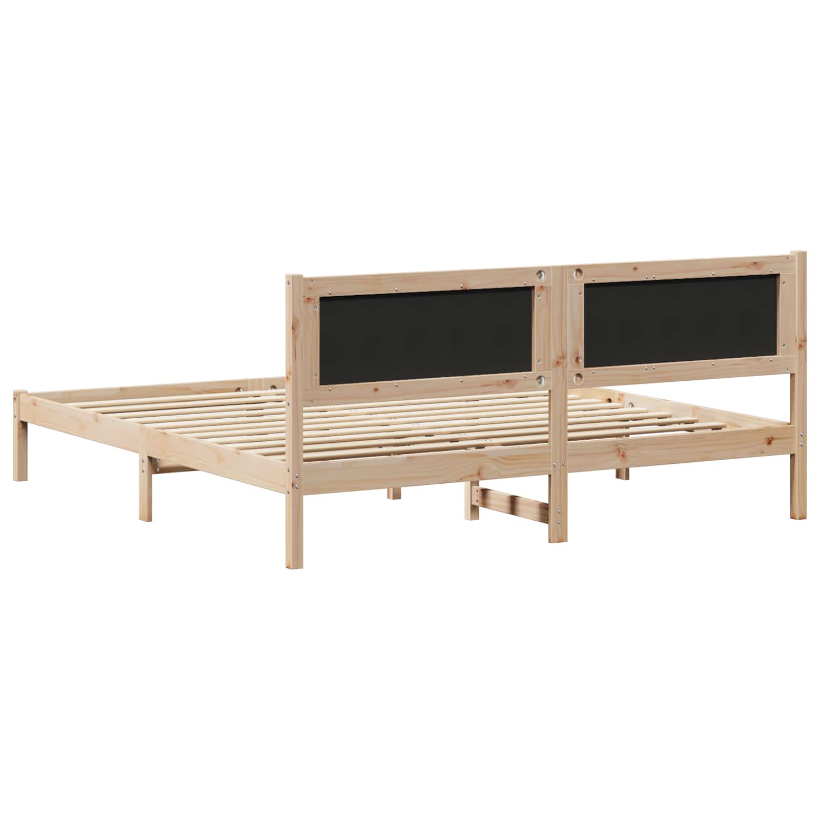 Cadre de lit Gris clair 180 x 200 cm Pin massif - XIOS