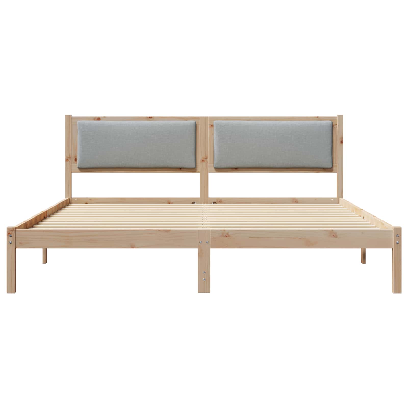 Cadre de lit Gris clair 180 x 200 cm Pin massif - XIOS