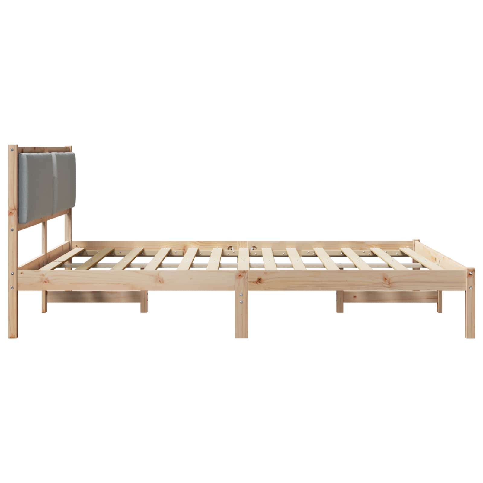 Cadre de lit Gris clair 180 x 200 cm Pin massif - XIOS