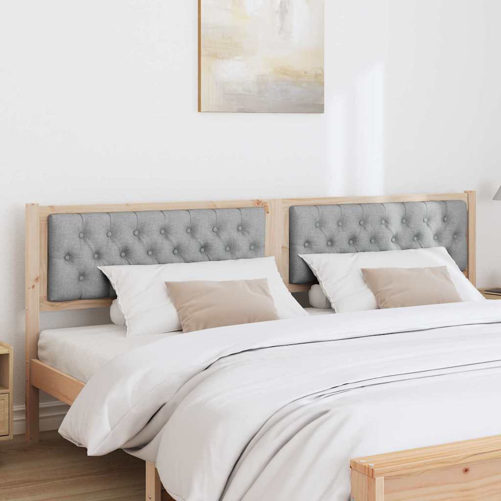 Tête de lit Marron et gris clair 200 cm Bois massif en pin - XIOS