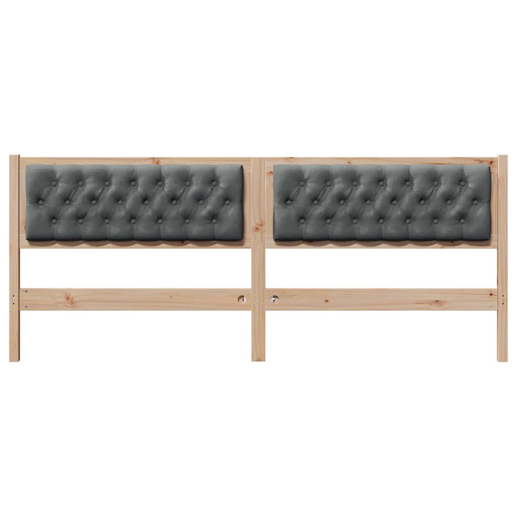 Tête de lit marron et gris foncé 200 cm Bois massif en pin - XIOS