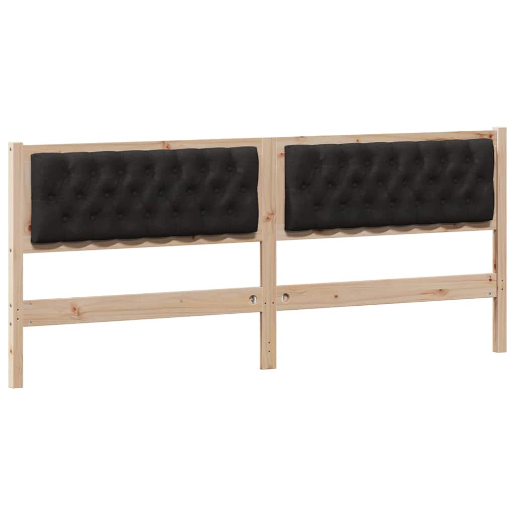 Tête de lit Autre Marron et noir 200 cm Bois massif en pin - XIOS