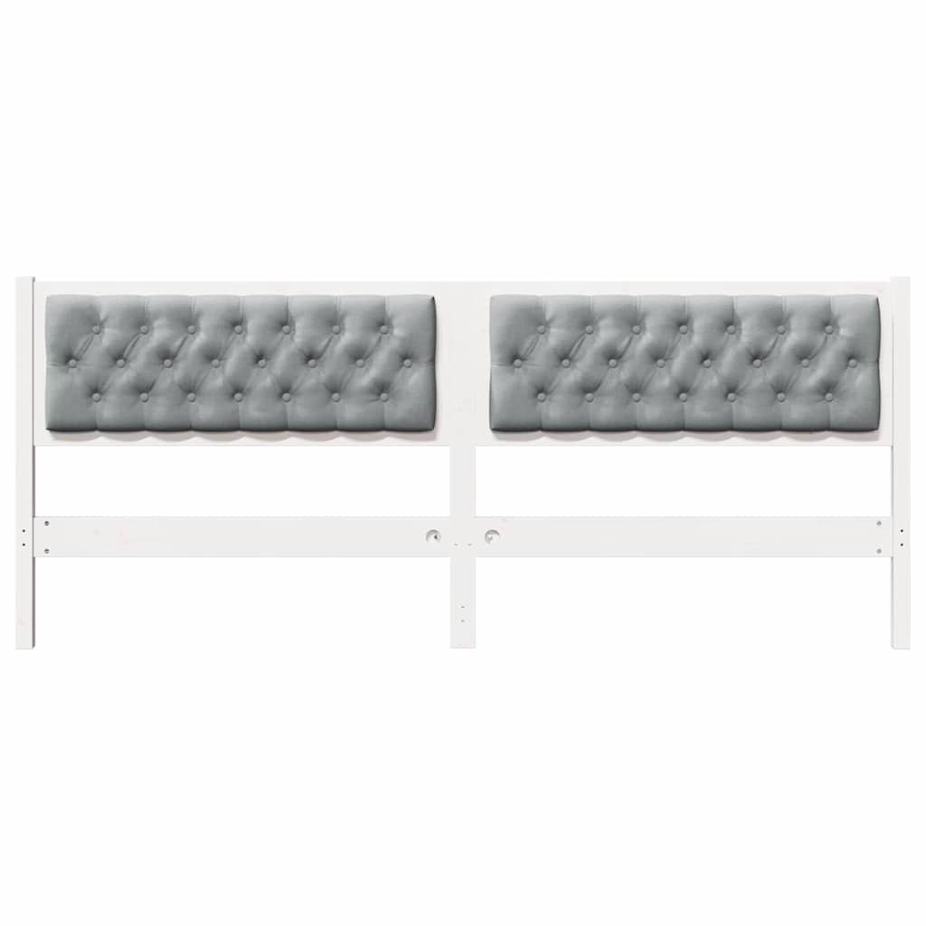 Tête de lit Autre Blanc et gris clair 200 cm Bois massif en pin - XIOS