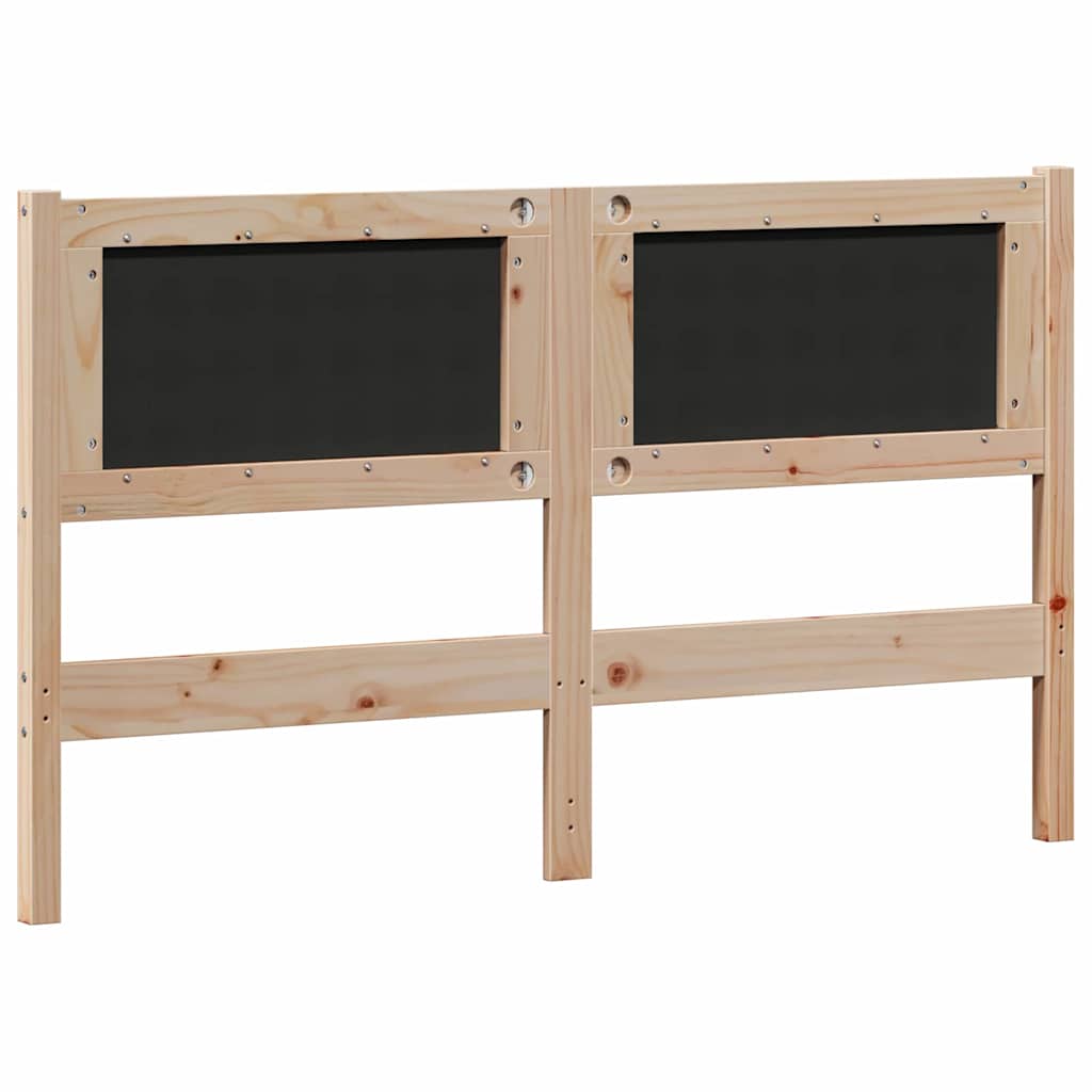 Tête de lit Autre Marron et noir 150 cm Bois massif en pin - XIOS