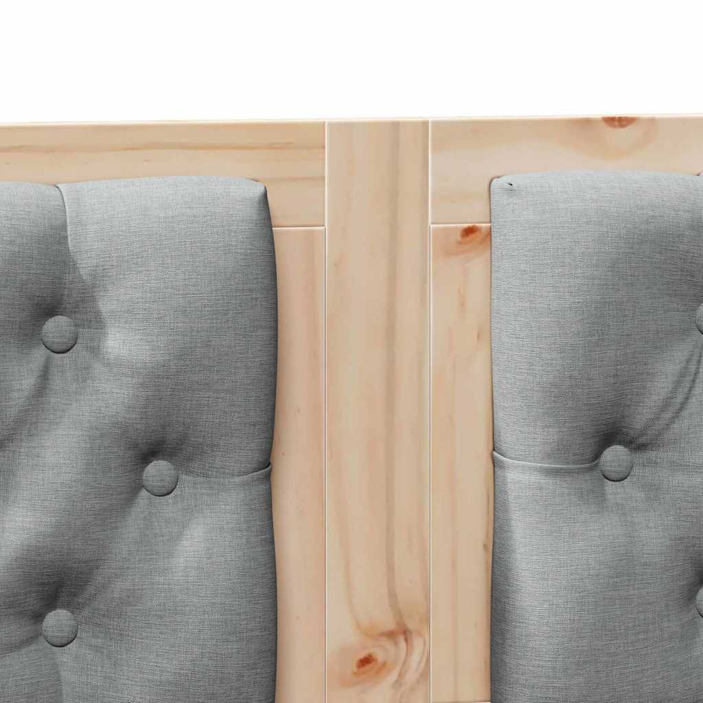 Tête de lit Marron et gris clair 135 cm Bois massif en pin - XIOS