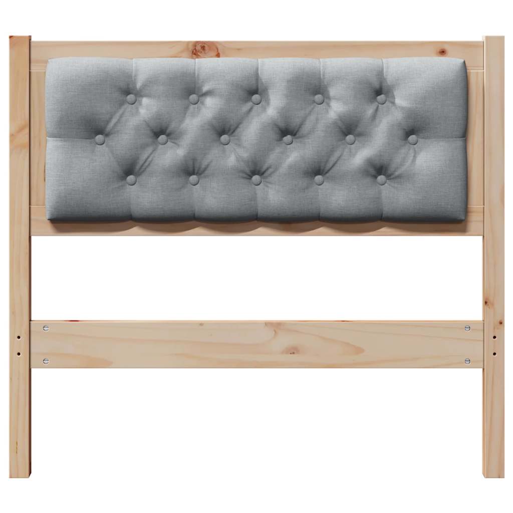 Tête de lit Autre Marron et gris clair 90 cm Bois massif en pin - XIOS