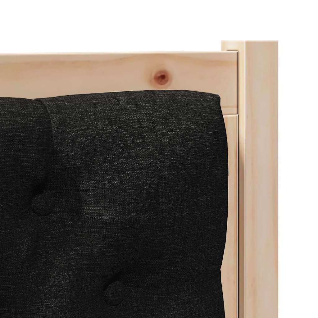 Tête de lit Autre Marron et noir 90 cm Bois massif en pin - XIOS