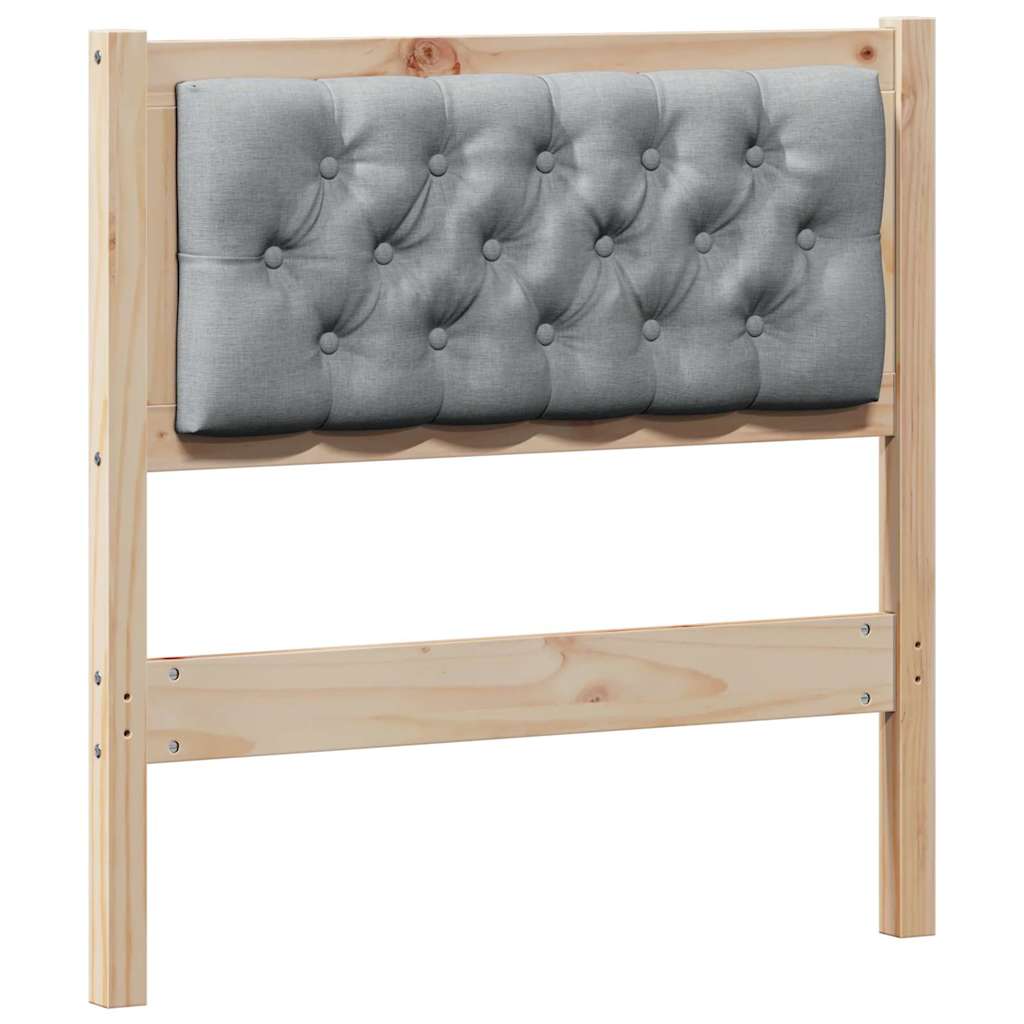 Tête de lit Autre Marron et gris clair 80 cm Bois massif en pin - XIOS