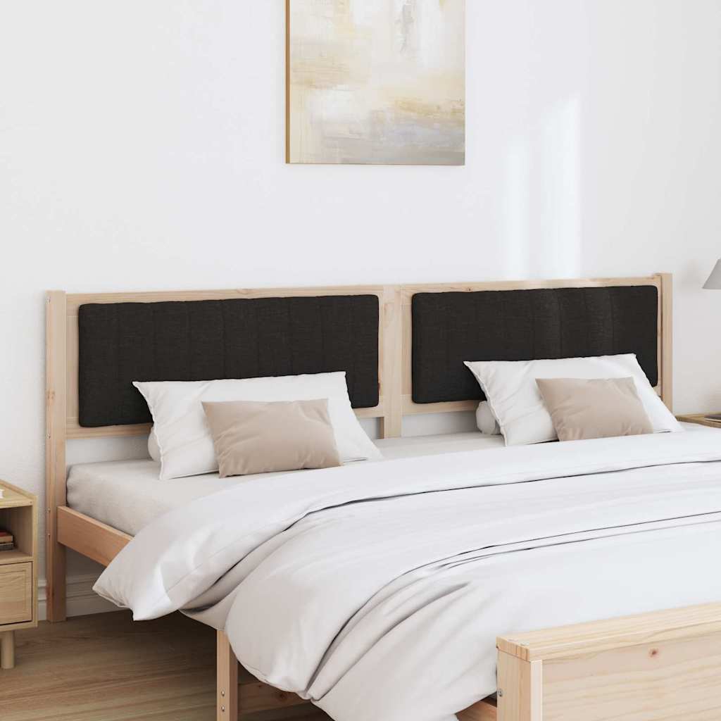 Tête de lit capitonnée Marron 200 cm Pin massif - XIOS