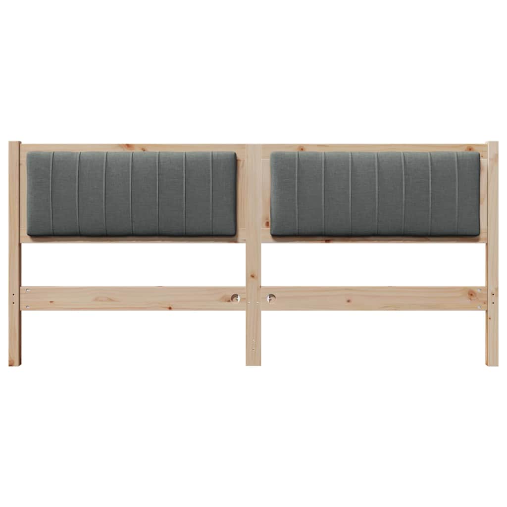 Tête de lit capitonnée Marron 180 cm Pin massif - XIOS