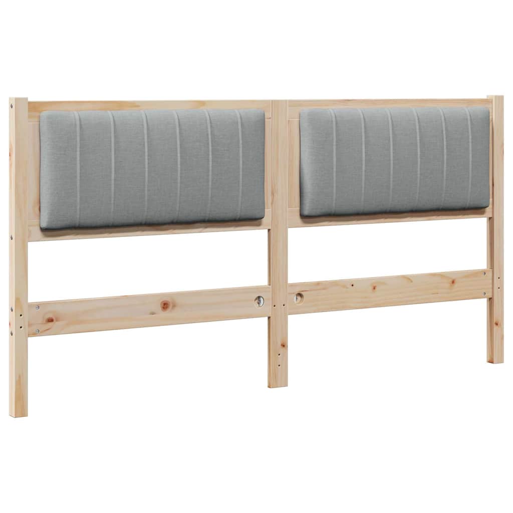 Tête de lit capitonnée Marron 150 cm Pin massif - XIOS