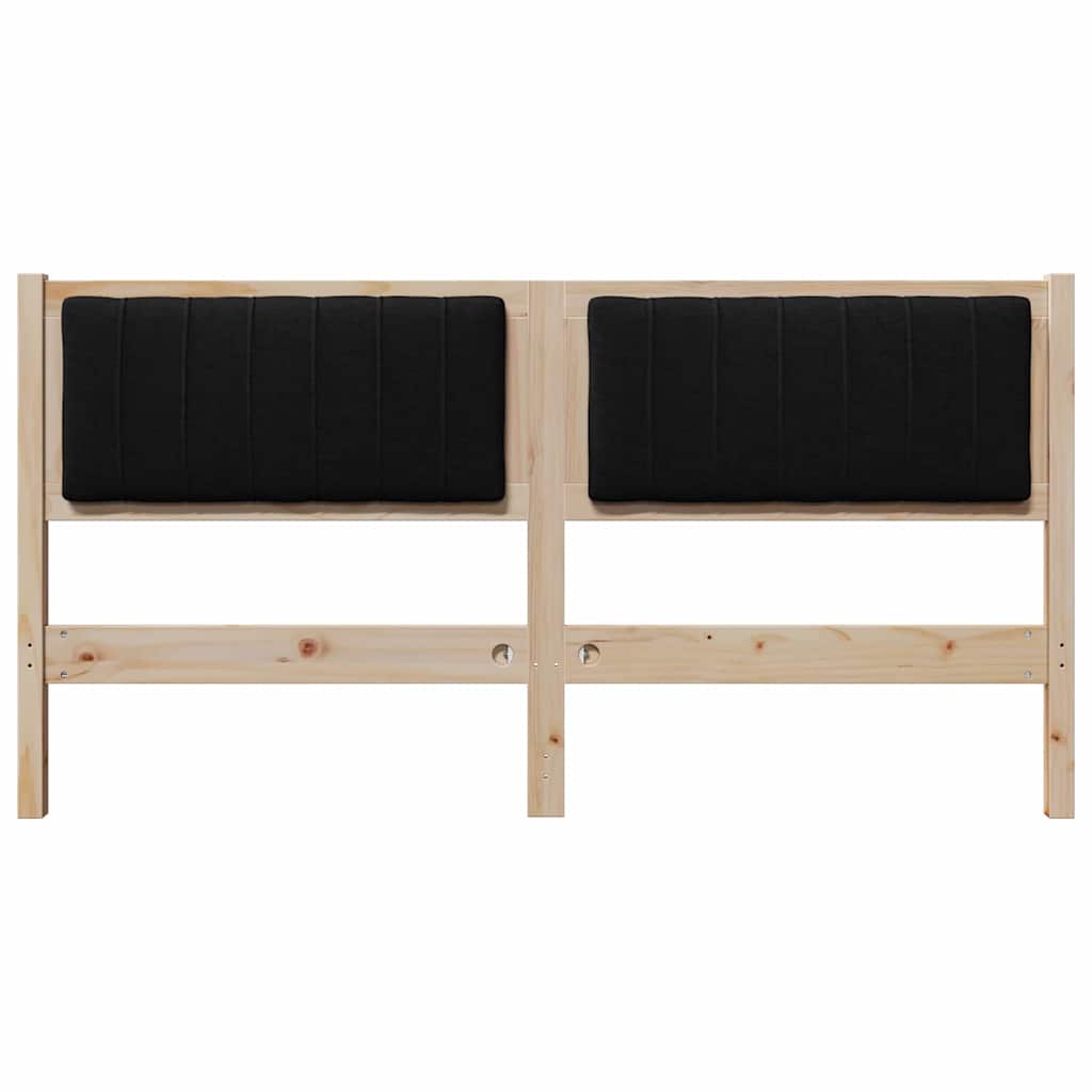 Tête de lit capitonnée Marron 150 cm Pin massif - XIOS