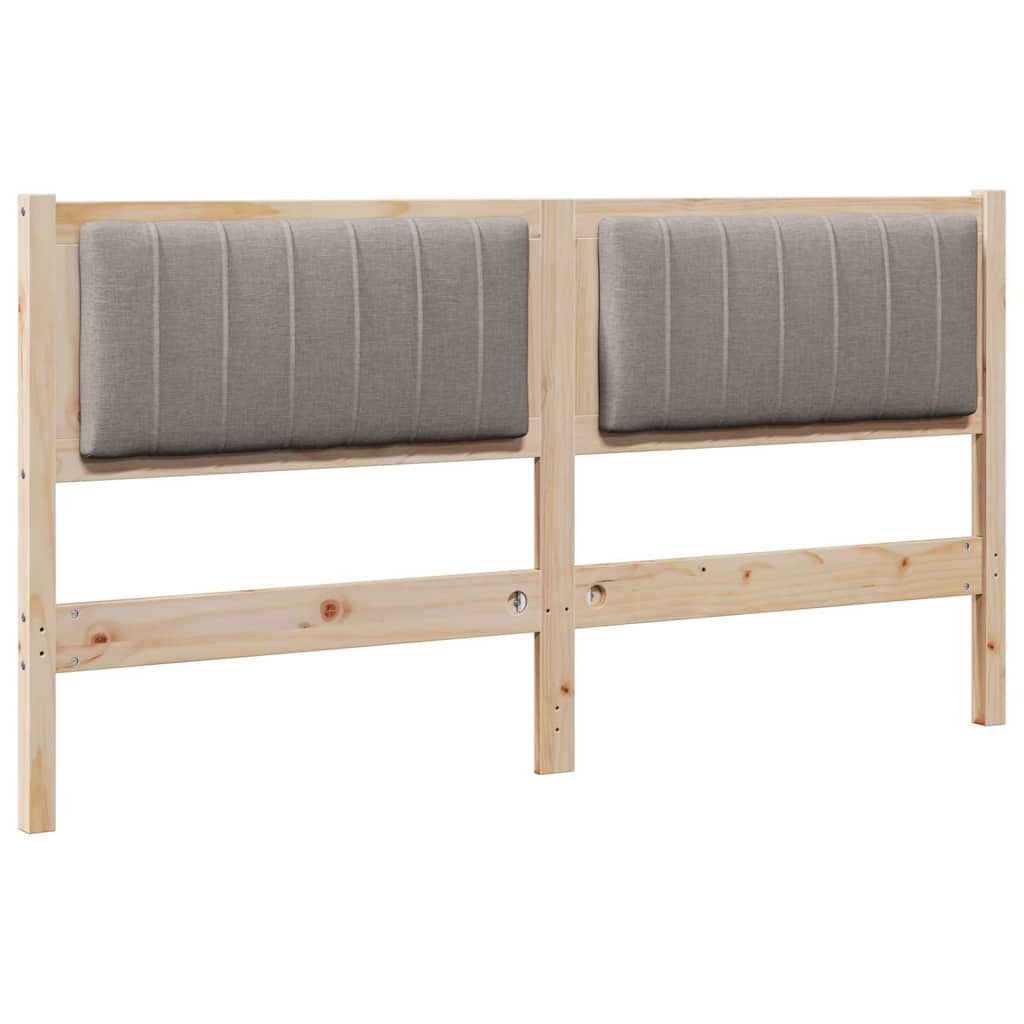 Tête de lit capitonnée Marron 150 cm Pin massif - XIOS