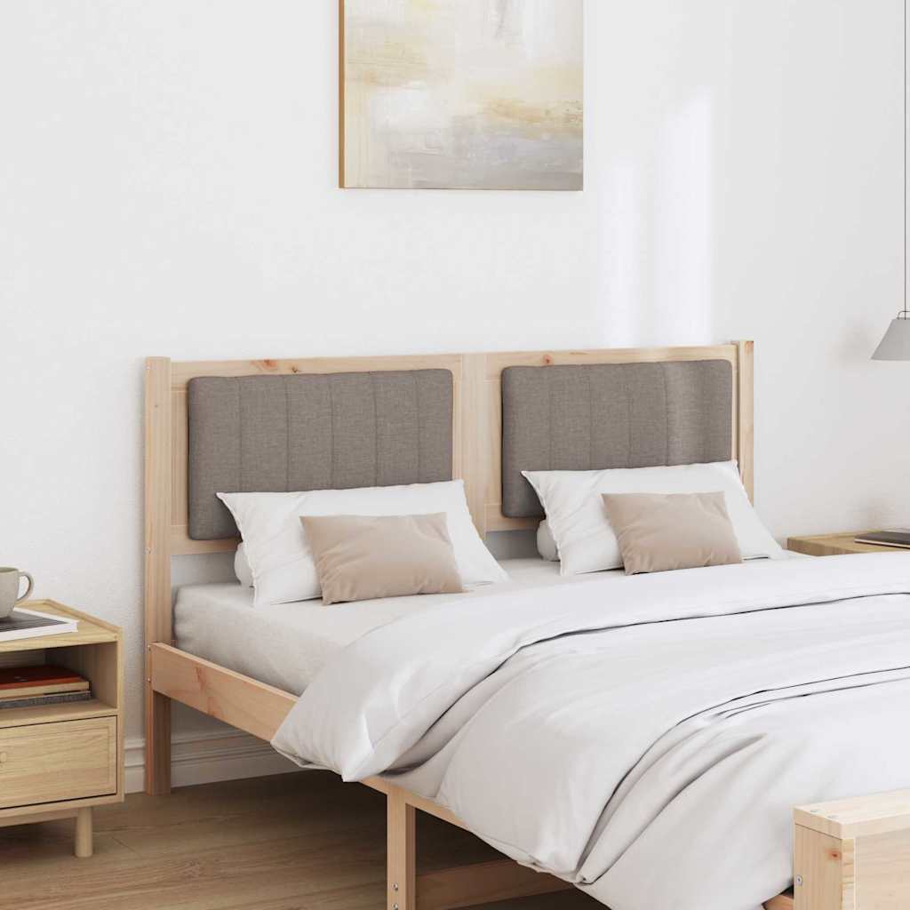 Tête de lit capitonnée Marron 135 cm Pin massif - XIOS