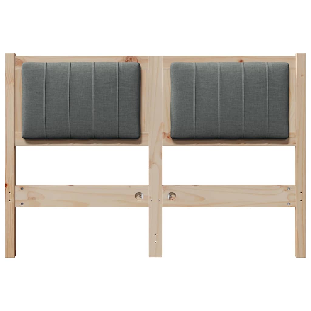 Tête de lit capitonnée Marron 120 cm Pin massif - XIOS