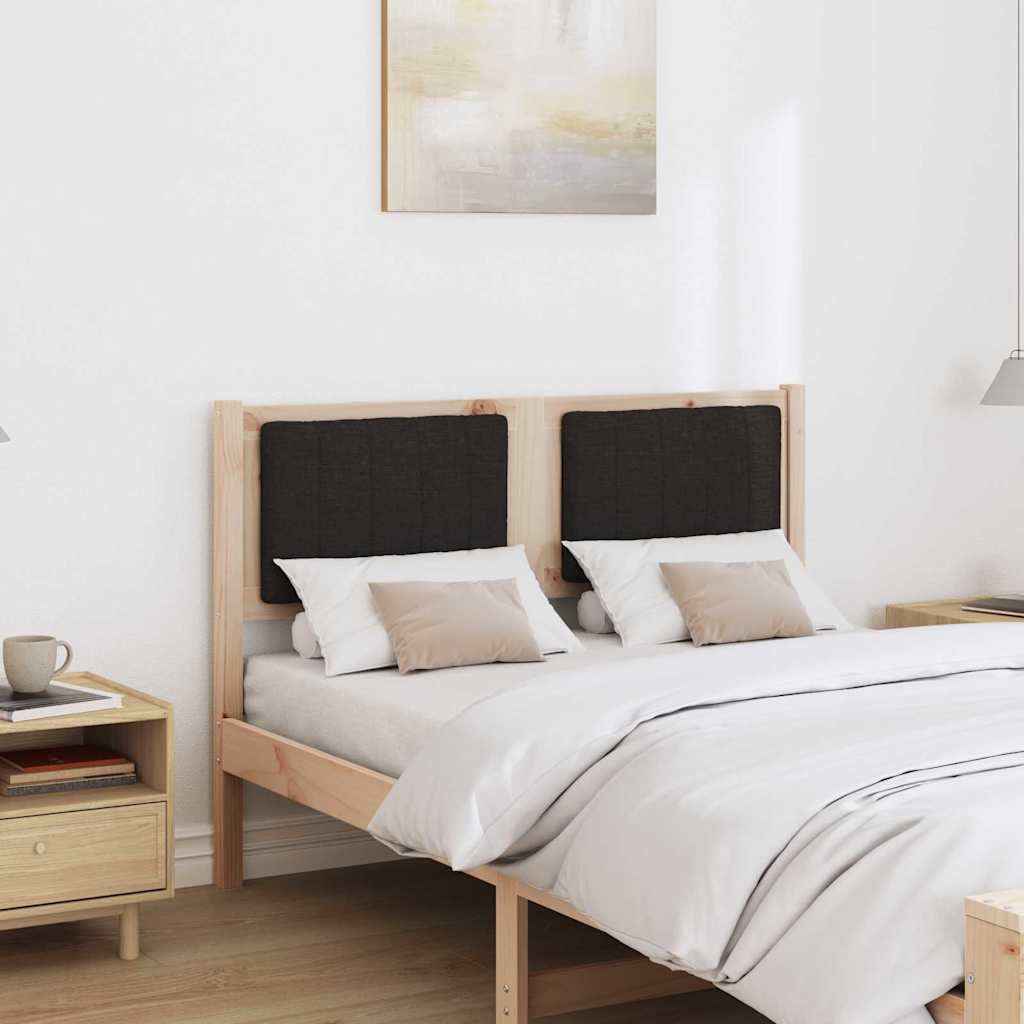 Tête de lit capitonnée Marron 120 cm Pin massif - XIOS