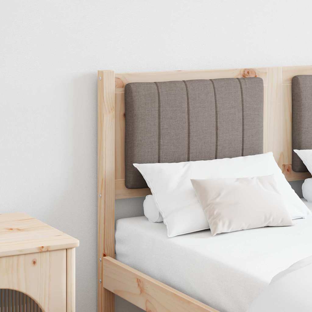 Tête de lit capitonnée Marron 120 cm Pin massif - XIOS