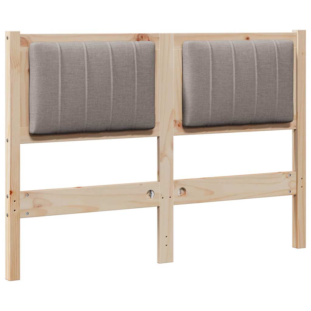 Tête de lit capitonnée Marron 120 cm Pin massif - XIOS