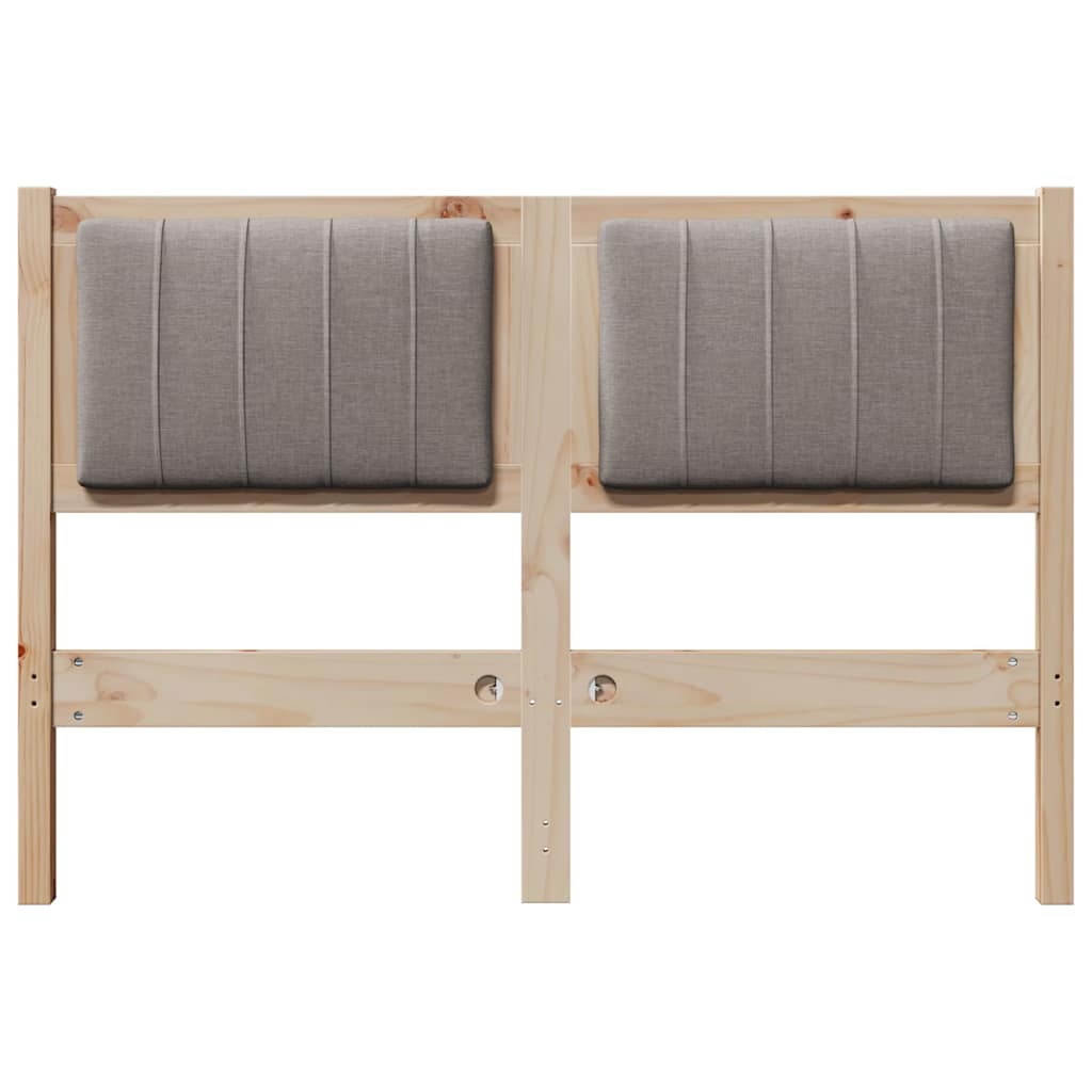 Tête de lit capitonnée Marron 120 cm Pin massif - XIOS