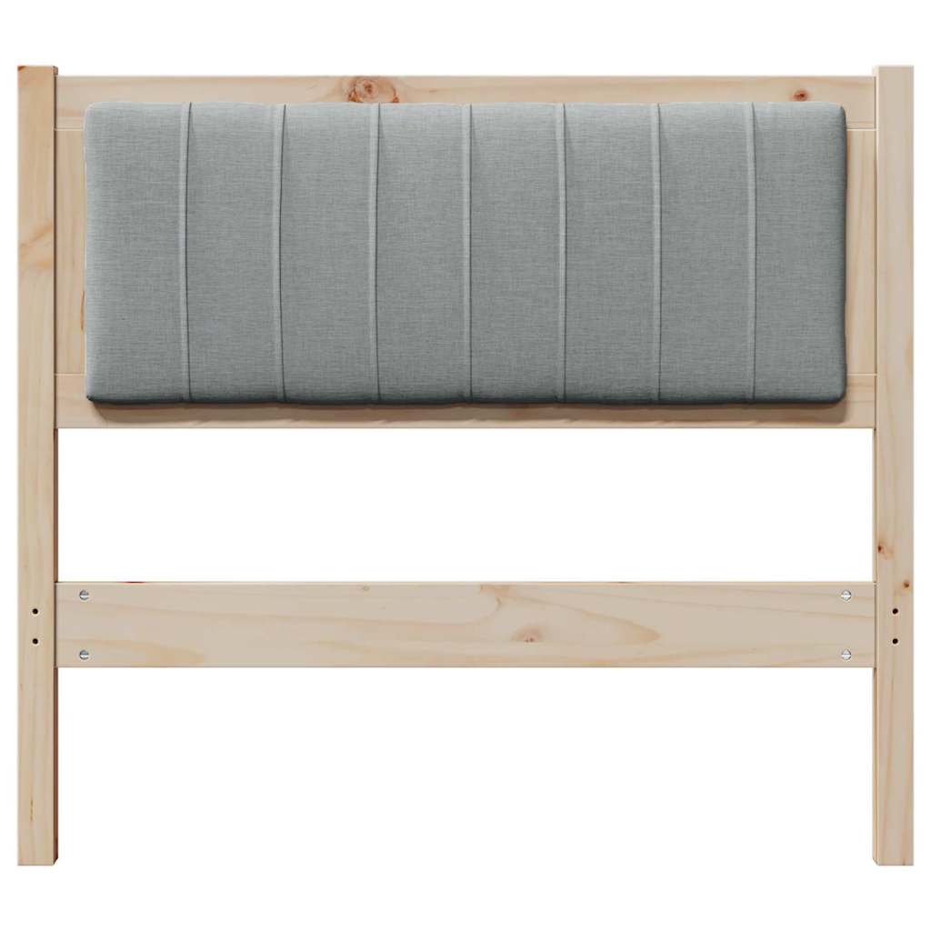 Tête de lit capitonnée avec tête de lit Marron 90 cm Pin massif - XIOS