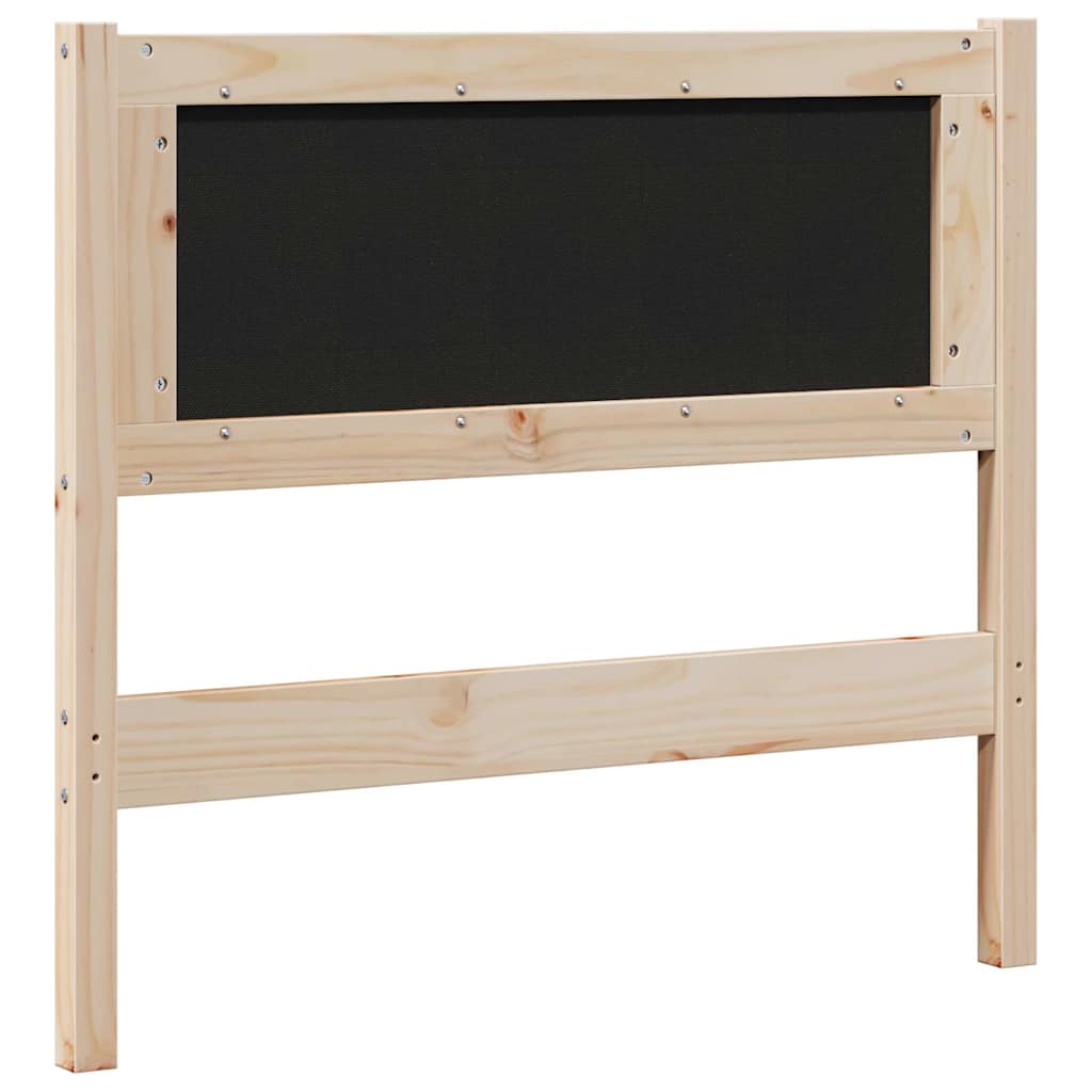 Tête de lit capitonnée avec tête de lit Marron 90 cm Pin massif - XIOS