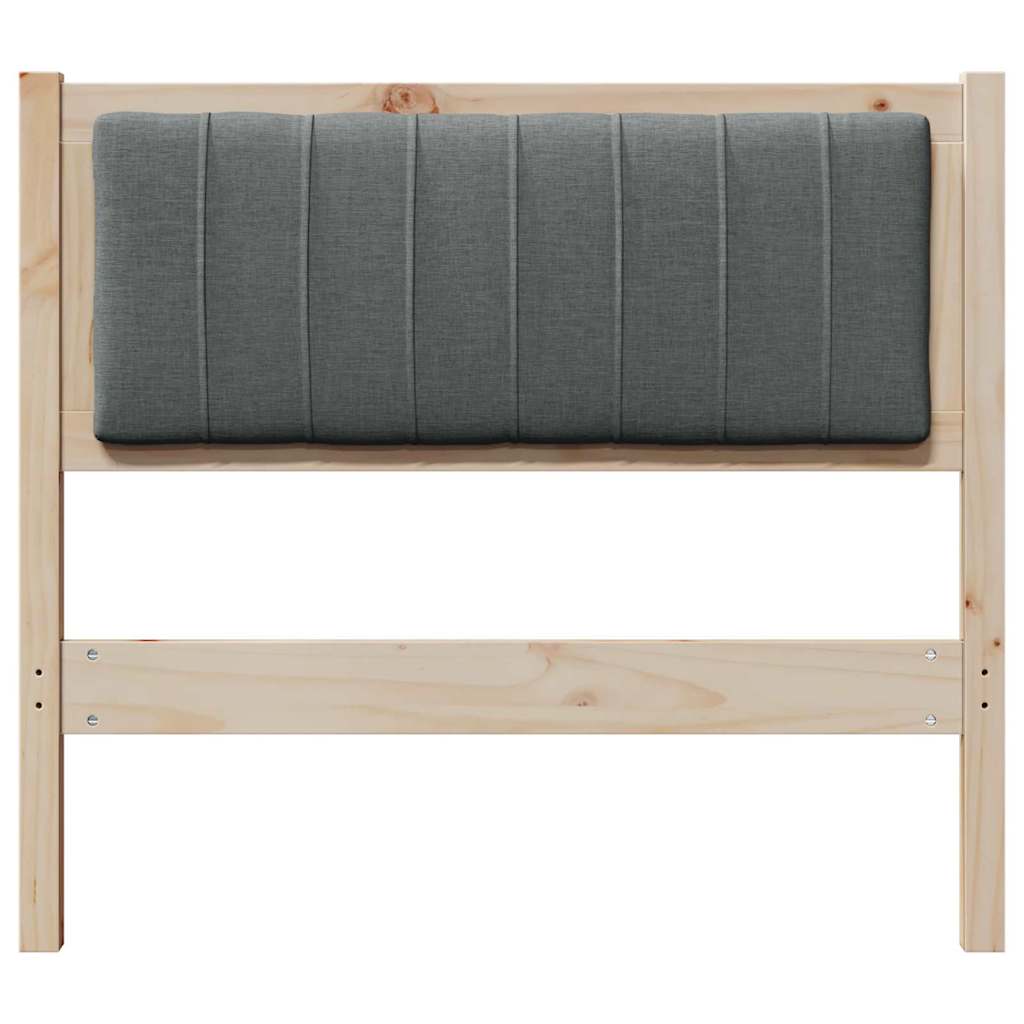 Tête de lit capitonnée avec tête de lit Marron 90 cm Pin massif - XIOS