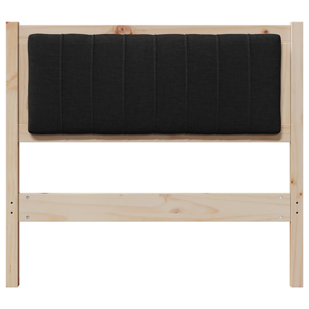 Tête de lit capitonnée avec tête de lit Marron 90 cm Pin massif - XIOS
