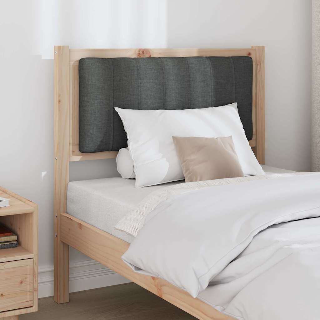 Tête de lit capitonnée avec tête de lit Marron 80 cm Pin massif - XIOS