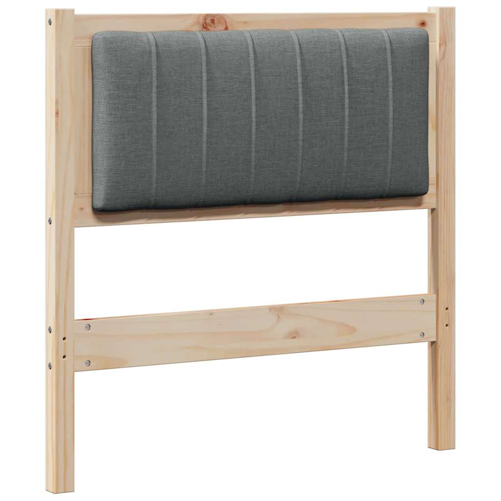 Tête de lit capitonnée avec tête de lit Marron 80 cm Pin massif - XIOS