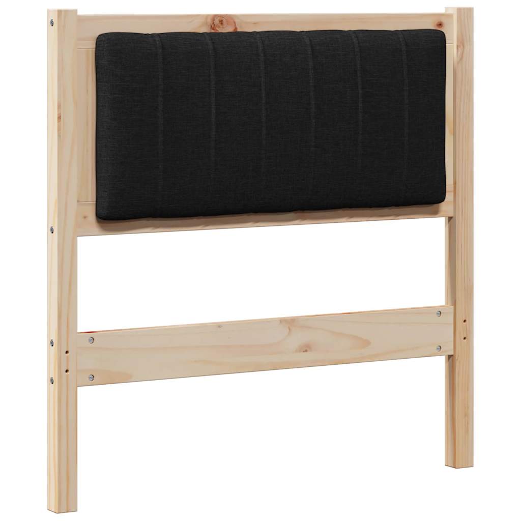 Tête de lit capitonnée avec tête de lit Marron 80 cm Pin massif - XIOS
